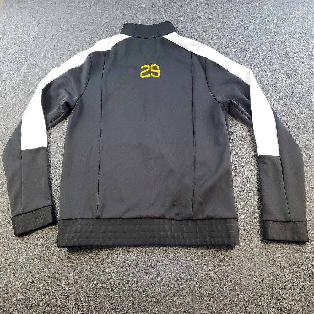 Jordan Patriots Football Jacket Adult Medium Black Full Zip Track Jumpman Logo